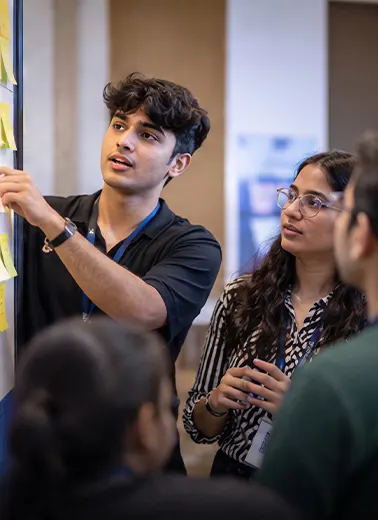 Professionals attending a corporate session