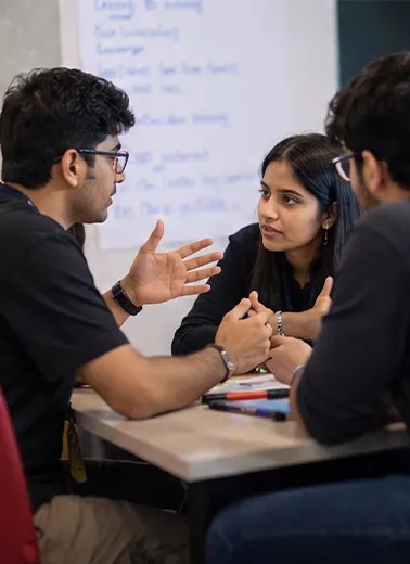 Professionals attending a corporate session